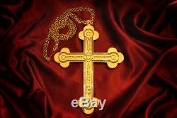 Indiana Jones CROSS OF CORONADO prop replica! 24K Gold-Plated Metal