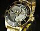 Invicta 44mm Marvel Punisher Limited Edition Skull Dial 18k Gold Plated Watch