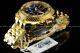 Invicta 50mm Gearhead Jason Taylor Limited Ed. Gold Plated Chrono Jt Blue Watch