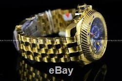 Invicta 50MM Gearhead Jason Taylor Limited Ed. Gold Plated Chrono JT Blue Watch