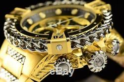 Invicta 53mm Reserve Bolt Hercules Swiss Gold Plated Steel Black Chrono Watch