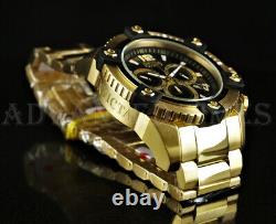 Invicta 63mm Reserve Grand Octane SWISS Chronograph 18K Gold Plated Watch NEW