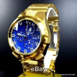 Invicta Coalition Forces Sniper Gold Plated Steel Blue Chronograph Watch New