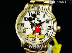 Invicta Disney Men's 43mm Mickey Mouse Quartz Limited Ed 18K Gold Plated Watch