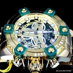 Invicta Grand Octane Coalition Forces Gold Plated Swiss Mvt Green 63mm Watch New
