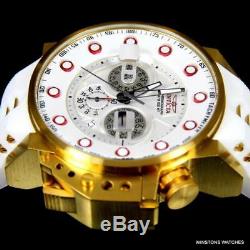 Invicta I Force Bomber White Gold Plated 50mm Chronograph 25274 Watch New