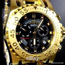 Invicta JT Chaos Gold Plated Steel Jason Taylor Chronograph LE 52mm Watch New