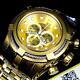 Invicta Jason Taylor Jt Reserve Bolt Distressed Gold Plated Swiss Made Watch New