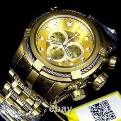 Invicta Jason Taylor JT Reserve Bolt Distressed Gold Plated Swiss Made Watch New