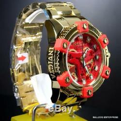 Invicta Marvel Iron Man Grand Octane High Polish Gold Plate 58mm Swiss Watch New