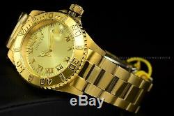 Invicta Men's 40MM Pro Diver Diamond Accent Swiss 18K Gold Plated Braclet Watch