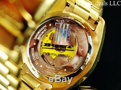 Invicta Men's 50mm BOLT SWISS Ronda Z60 Chrono BLACK DIAL 18K Gold Plated Watch