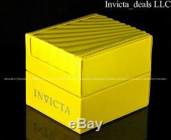 Invicta Men's 50mm BOLT SWISS Ronda Z60 Chrono BLACK DIAL 18K Gold Plated Watch