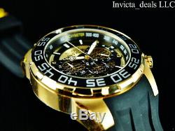 Invicta Men's 50mm Speedway TWISTED METAL Chronograph 18K Gold Plated SS Watch