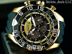 Invicta Men's 50mm Speedway TWISTED METAL Chronograph 18K Gold Plated SS Watch