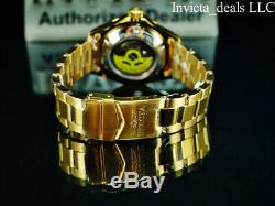 Invicta Men's PRO DIVER AUTOMATIC NH35A Gold Dial 18K Gold Plated SS 200M Watch