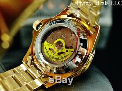 Invicta Men's PRO DIVER AUTOMATIC NH35A Gold Dial 18K Gold Plated SS 200M Watch