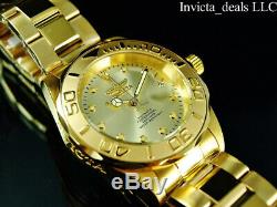 Invicta Men's Pro Diver Automatic NH35A 18K Gold Plated Champagne Dial SS Watch