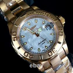Invicta Pro Diver Gibeon Meteorite Swiss Automatic Rose Gold Plated 40mm #3 New