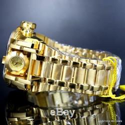 Invicta Reserve Bolt Zeus Magnum 18kt Gold Plated Dual Swiss Mvt Dials Watch New