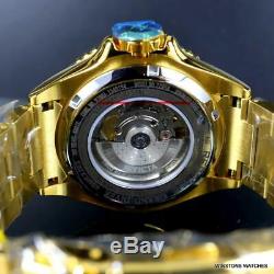 Invicta Reserve Grand Diver Swiss Made Automatic Gold Plated 50mm Blue Watch New