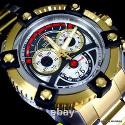 Invicta Reserve Grand Octane 63mm Two Tone Gold Plated Steel Swiss Mvt Watch New