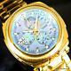 Invicta Reserve Russian Diver Diamond Gold Plated Platinum Mop 52mm Watch New
