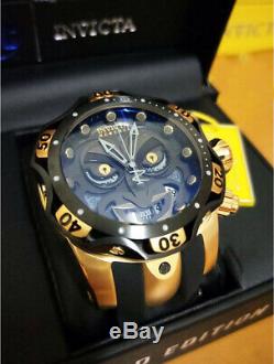 Invicta Reserve Venom DC Comics Joker Gold Plated Black 52mm Swiss Mvt Watch NWT