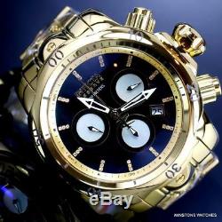Invicta Reserve Venom High Polish Gold Plated MOP Diamond Marker 52mm Watch New