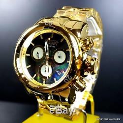 Invicta Reserve Venom High Polish Gold Plated MOP Diamond Marker 52mm Watch New