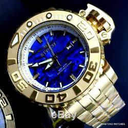 Invicta Sea Hunter Gen II Blue Abalone Diamond Auto 70mm Gold Plated Watch New