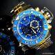 Invicta Sea Hunter Iii Blue 70mm Full Swiss Movt Two Tone Gold Plated Watch New