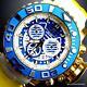 Invicta Sea Hunter Iii White Gold Plated 70mm Full Sized Chronograph Watch New