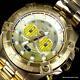 Invicta Star Wars C-3po Gold Plated Steel Chronograph 52mm Limited Edition New