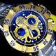 Invicta Subaqua Noma Iii Octopus Gold Plated Swiss Mvt Steel Blue 50mm Watch New