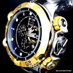 Invicta Subaqua Noma V Gold Plated Black Silver Chronograph Swiss Made Watch New