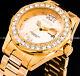 Invicta Women Pro Diver Crystal Accented Rose Gold Plated Ss Bracelet Watch