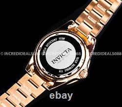 Invicta Women PRO DIVER Crystal Accented ROSE GOLD Plated SS Bracelet Watch