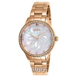 Invicta Women's Watch Wildflower Rose Gold Plated Stainless Steel Bracelet 28057