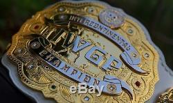Iwgp intercontinental championship belt. Adult size brass metal dual plated