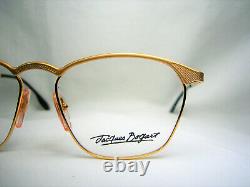 Jacques Bogart eyeglasses hexagonal oval Gold plated women men NOS vintage