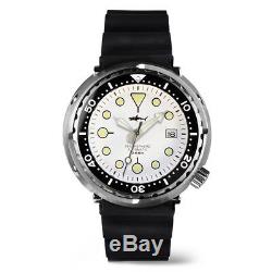 Japan Tuna Can pro Divers Automatic wrist watch Mens SBBN015 Sharkey Military
