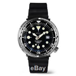 Japan Tuna Can pro Divers Automatic wrist watch Mens SBBN015 Sharkey Military
