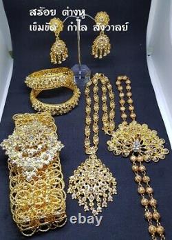 Jewelry Ramthai 6 Pcs Jewelry Thai Dress Wedding Dance Gold Plate Costume