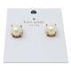 Kate Spade Earrings Classic Cream Pearl Stud Earrings On Gold Plated Metal