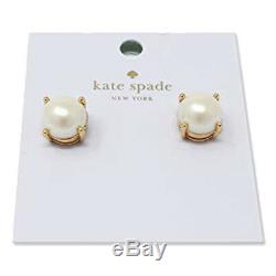Kate Spade Earrings Classic Cream Pearl Stud Earrings on Gold Plated Metal