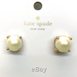 Kate Spade Earrings Classic Cream Pearl Stud Earrings on Gold Plated Metal