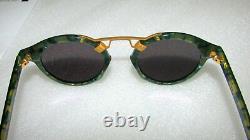 Krewe St. Louis Classics Sunglasses Grey Ivy 24k Gold Plated 46-23-145