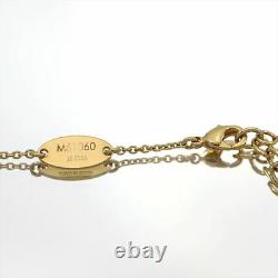 LOUIS VUITTON Chain Necklace LV & Me Letter E M61060 Gold Plated Metal Authentic