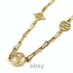 LOUIS VUITTON Forever Young Choker Necklace M69622 Gold Plated Monogram with Box